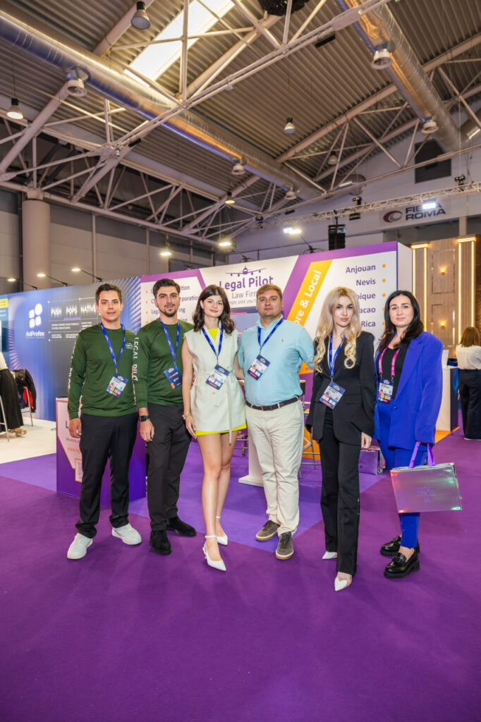 Legal Pilot team at SiGMA Central Europe conference, Fiera Roma, November 2025
